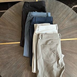 Lululemon ABC Slim fit 5-pocket 32 inch size 34 bundle
